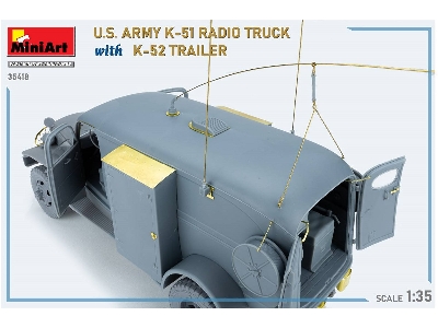 Us Army K-51 Radio Truck With K-52 Trailer. Interior Kit - image 64