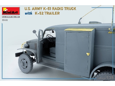 Us Army K-51 Radio Truck With K-52 Trailer. Interior Kit - image 67