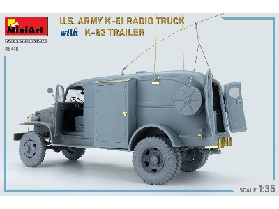 Us Army K-51 Radio Truck With K-52 Trailer. Interior Kit - image 69