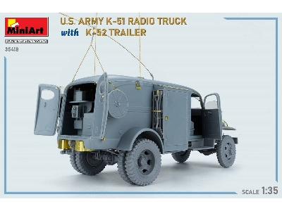 Us Army K-51 Radio Truck With K-52 Trailer. Interior Kit - image 70