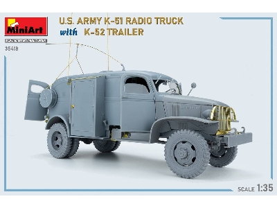 Us Army K-51 Radio Truck With K-52 Trailer. Interior Kit - image 71