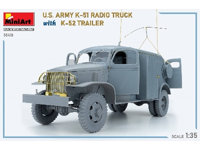 Us Army K-51 Radio Truck With K-52 Trailer. Interior Kit - image 72