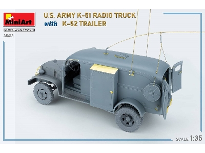 Us Army K-51 Radio Truck With K-52 Trailer. Interior Kit - image 73