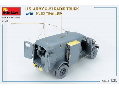 Us Army K-51 Radio Truck With K-52 Trailer. Interior Kit - image 74