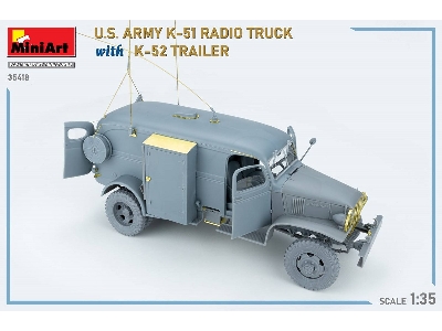 Us Army K-51 Radio Truck With K-52 Trailer. Interior Kit - image 75