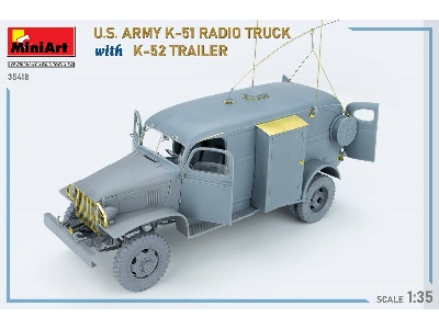 Us Army K-51 Radio Truck With K-52 Trailer. Interior Kit - image 76