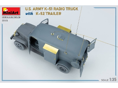 Us Army K-51 Radio Truck With K-52 Trailer. Interior Kit - image 77