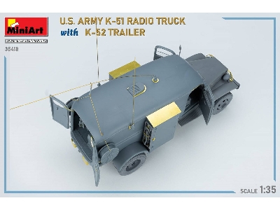 Us Army K-51 Radio Truck With K-52 Trailer. Interior Kit - image 78