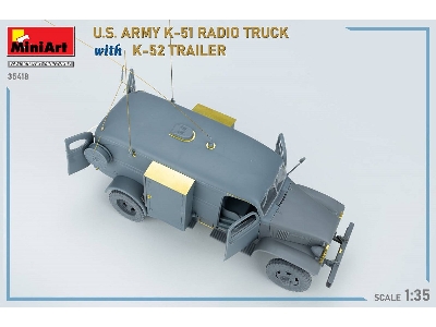 Us Army K-51 Radio Truck With K-52 Trailer. Interior Kit - image 79