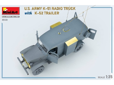 Us Army K-51 Radio Truck With K-52 Trailer. Interior Kit - image 80