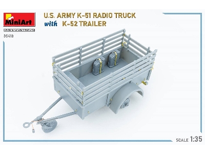 Us Army K-51 Radio Truck With K-52 Trailer. Interior Kit - image 86