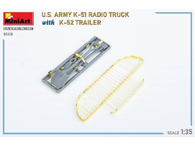 Us Army K-51 Radio Truck With K-52 Trailer. Interior Kit - image 87