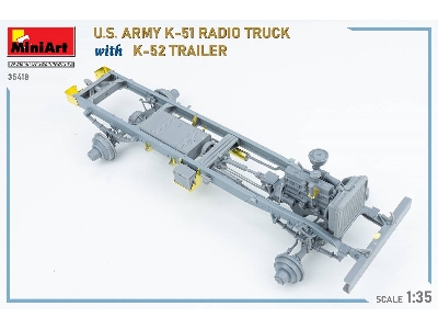 Us Army K-51 Radio Truck With K-52 Trailer. Interior Kit - image 91