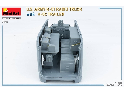 Us Army K-51 Radio Truck With K-52 Trailer. Interior Kit - image 92