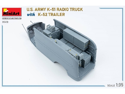 Us Army K-51 Radio Truck With K-52 Trailer. Interior Kit - image 96