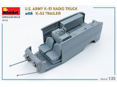 Us Army K-51 Radio Truck With K-52 Trailer. Interior Kit - image 97