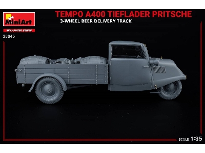 Tempo A400 Tieflader Pritsche 3-wheel Beer Delivery Truck - image 28