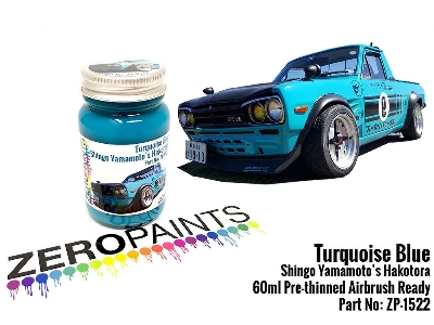 1522 - Turquoise Blue Paint - Shingo Yamamoto's Hakotora - image 1