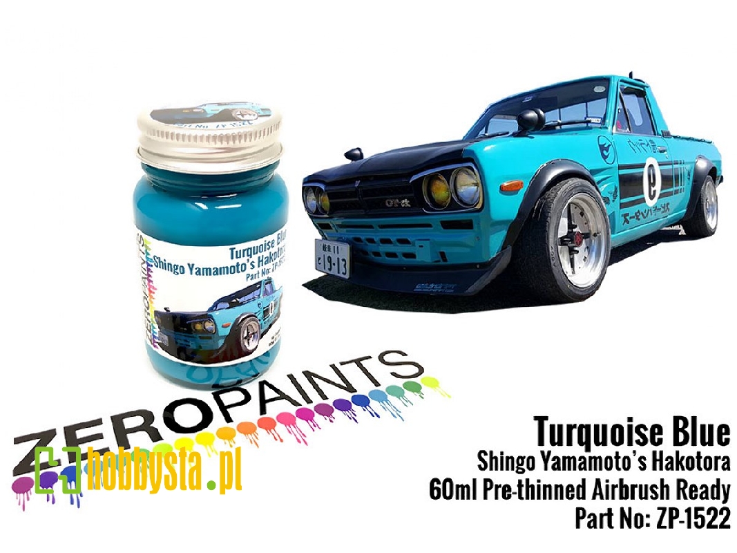 1522 - Turquoise Blue Paint - Shingo Yamamoto's Hakotora - image 1