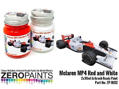 1602 - Mclaren Mp4 (Marlboro) Red And White Paint Set - image 1
