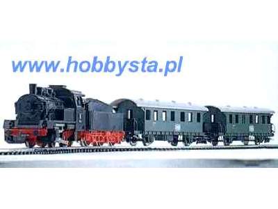 Starter-Set Steam Loco w/ Tender w Coaches - image 1