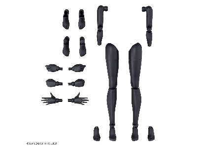 Option Body Parts - Arm And Leg Parts (White/Black) - image 4