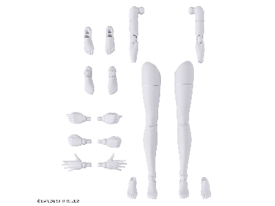 Option Body Parts - Arm And Leg Parts (White/Black) - image 5
