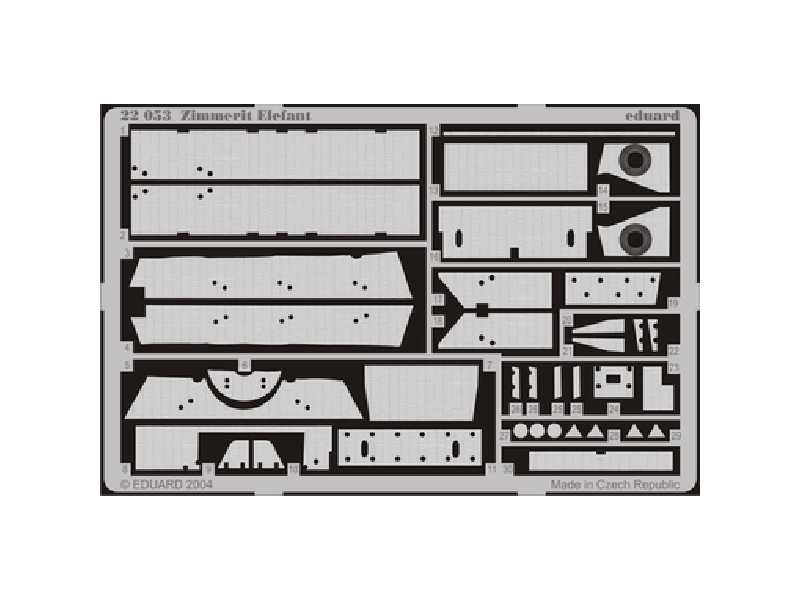 Zimmerit Elefant 1/72 - Trumpeter - image 1