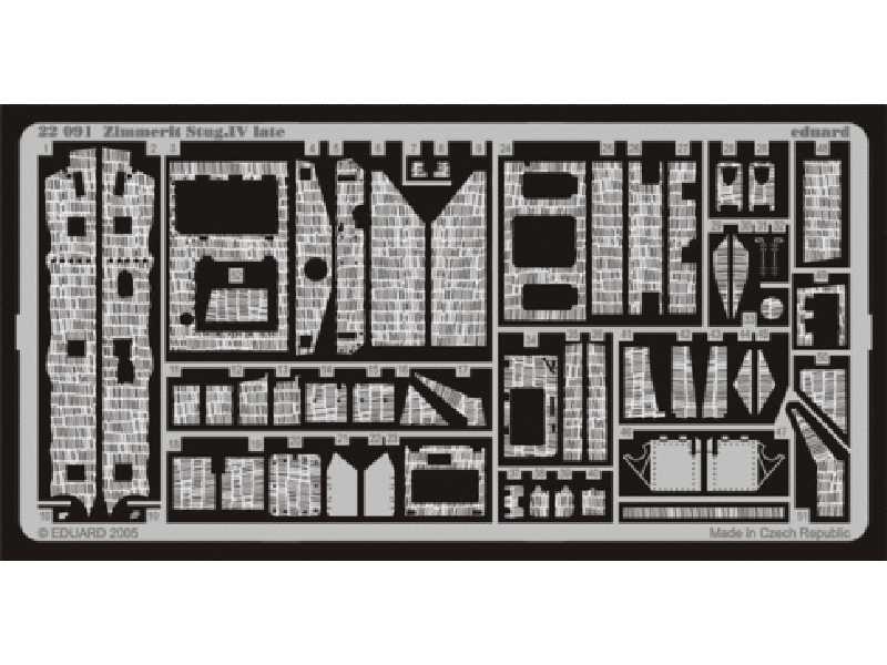 Zimmerit StuG. IV late 1/72 - Dragon - image 1