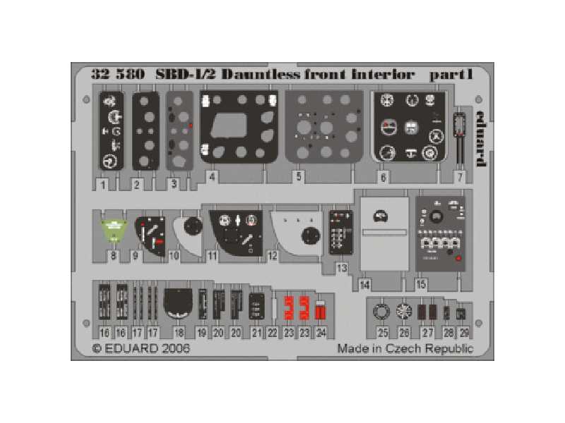 SBD-1/2 front interior 1/32 - Trumpeter - image 1