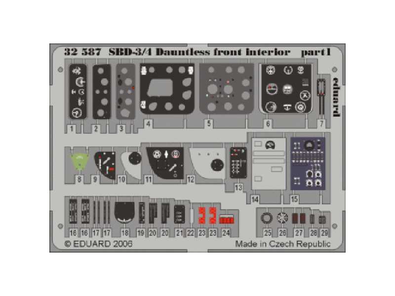 SBD-3/4 front interior 1/32 - Trumpeter - image 1