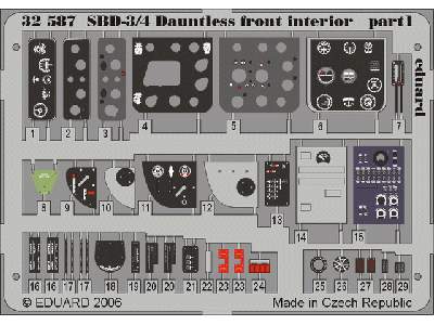 SBD-3/4 front interior 1/32 - Trumpeter - image 2