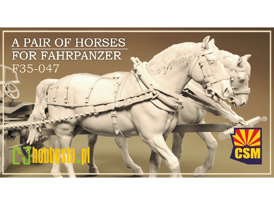 A Pair Of Horses For Fahrpanzer - image 1