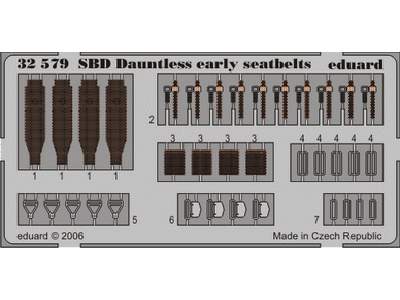 SBD early seatbelts 1/32 - Trumpeter - image 1