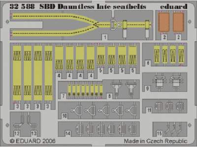 SBD late seatbelts 1/32 - Trumpeter - image 1