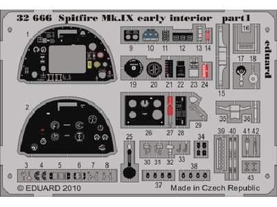 Spitfire Mk. IX early interior S. A. 1/32 - Tamiya - image 1