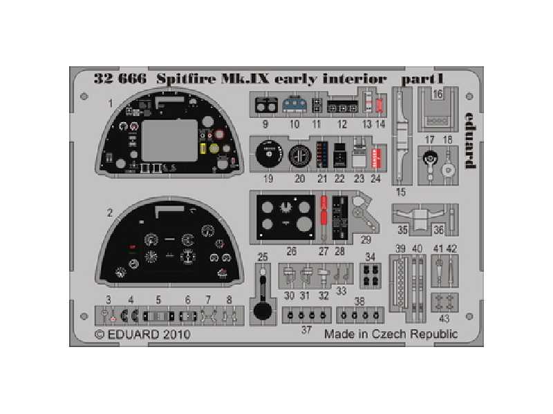 Spitfire Mk. IX early interior S. A. 1/32 - Tamiya - image 1