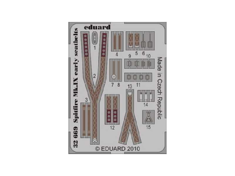 Spitfire Mk. IX early seatbelts 1/32 - Tamiya - image 1