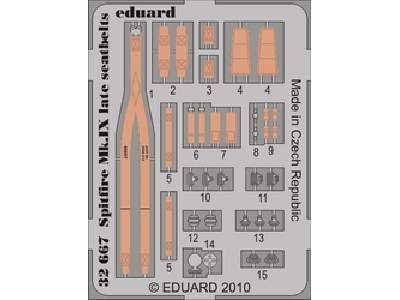 Spitfire Mk. IX late seatbelts 1/32 - Tamiya - image 1