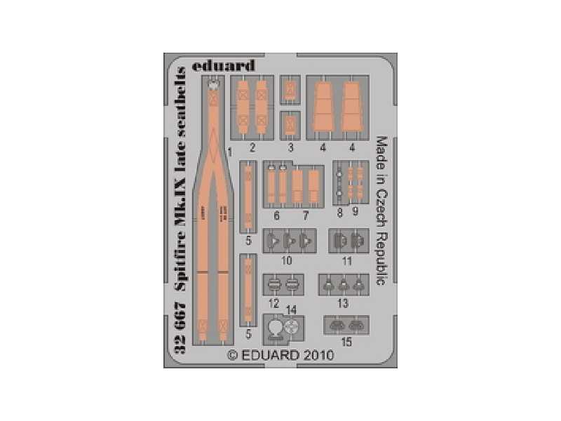 Spitfire Mk. IX late seatbelts 1/32 - Tamiya - image 1