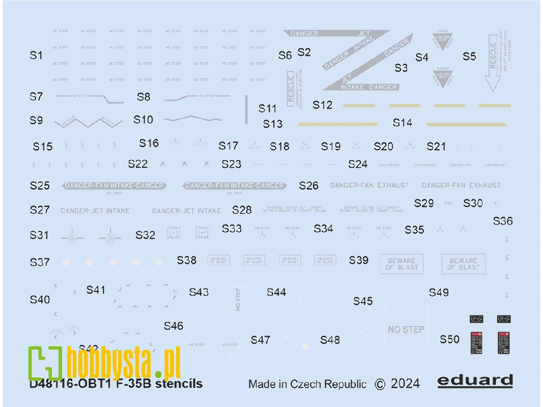 F-35B stencils 1/48 - image 1