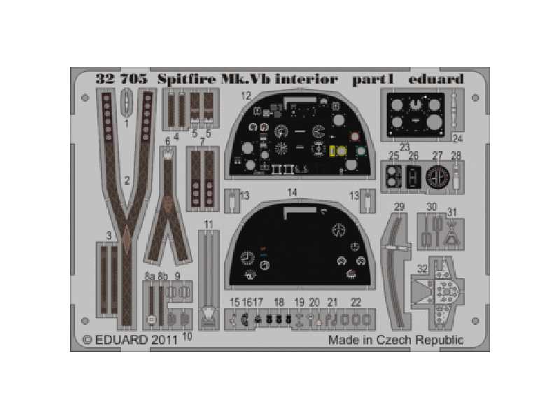 Spitfire Mk. Vb interior S. A. 1/32 - Hobby Boss - image 1