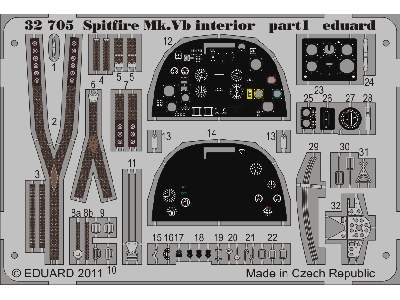 Spitfire Mk. Vb interior S. A. 1/32 - Hobby Boss - image 2