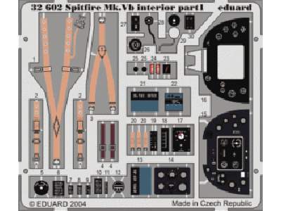 Spitfire Mk.  Vb interior S. A. 1/32 - Hasegawa - image 1