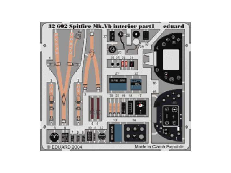 Spitfire Mk.  Vb interior S. A. 1/32 - Hasegawa - image 1