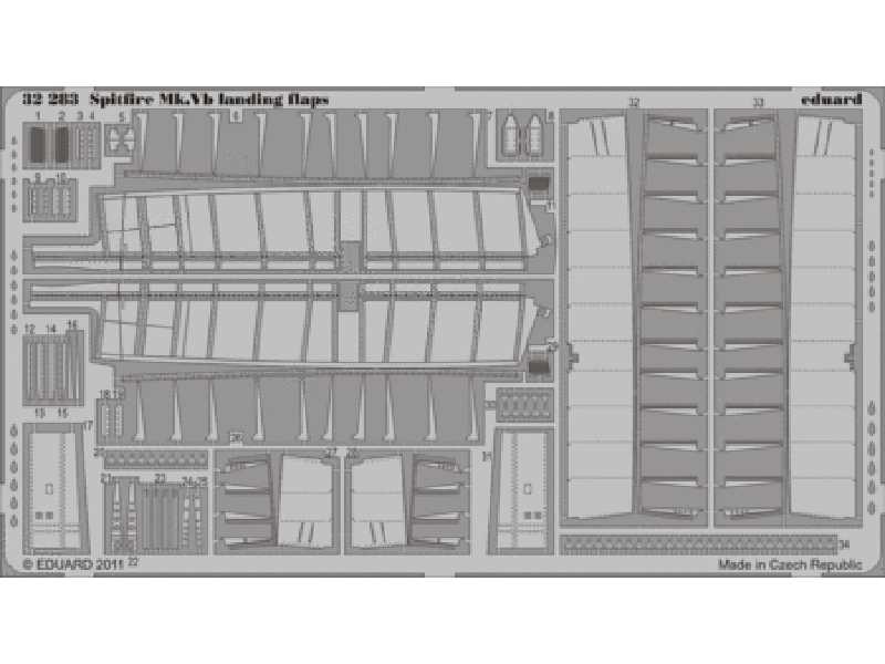 Spitfire Mk. Vb landing flaps 1/32 - Hobby Boss - image 1