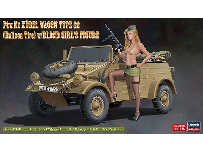 52273 Pkw.K1 Kübelwagen Type 82 (Balloon Tire) W/Blonde Girl's Figure - image 1