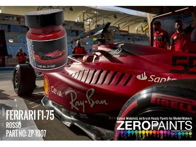 1007 Ferrari F1-75 Rosso (2022 Formula One) Red Paint - image 1