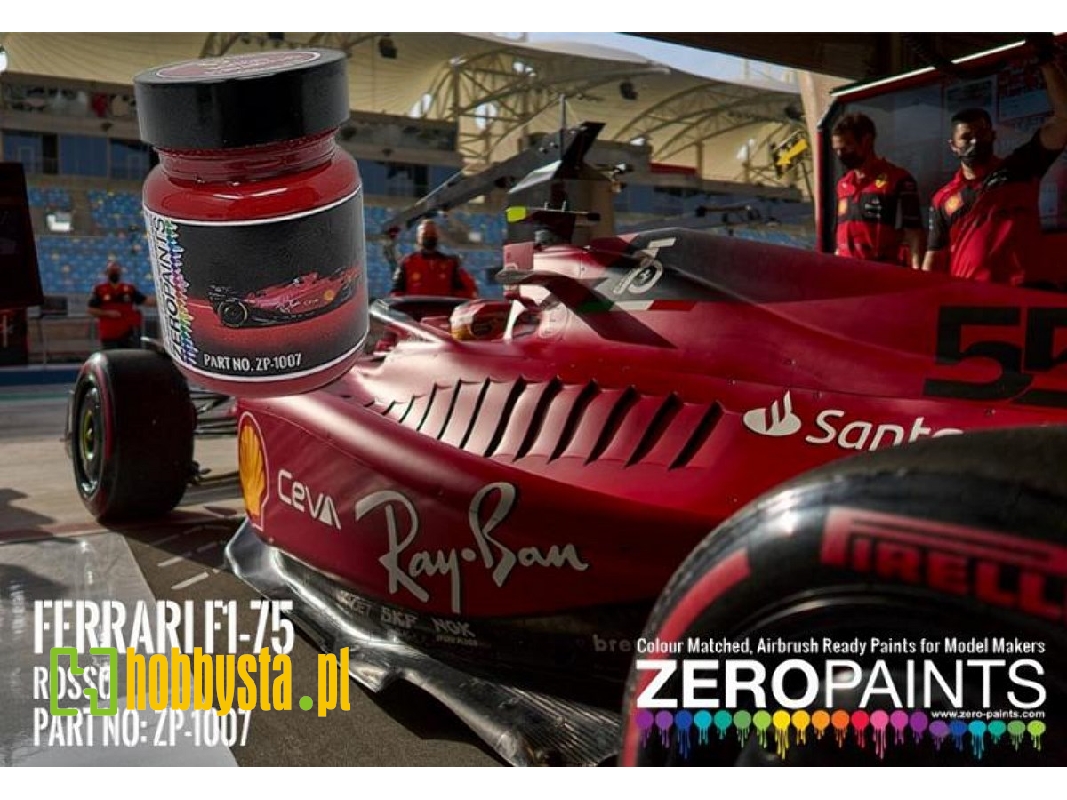 1007 Ferrari F1-75 Rosso (2022 Formula One) Red Paint - image 1