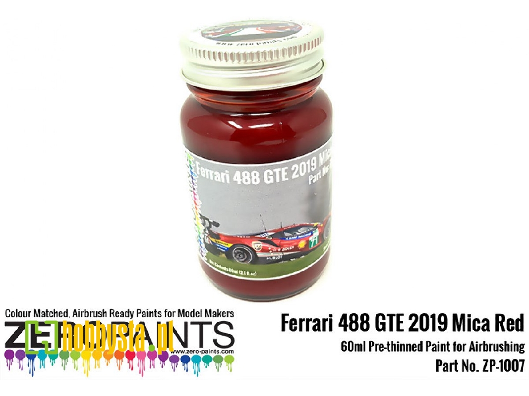 1007 - 2019 Ferrari 488 Gte (Af Corse) Mica Red Paint - image 1